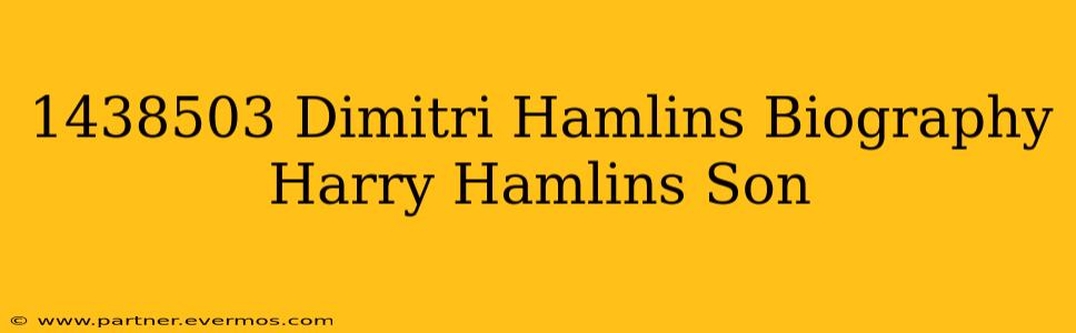 1438503 Dimitri Hamlins Biography Harry Hamlins Son