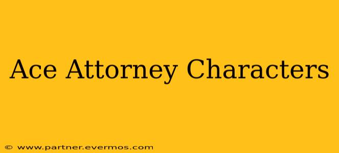 Ace Attorney Characters
