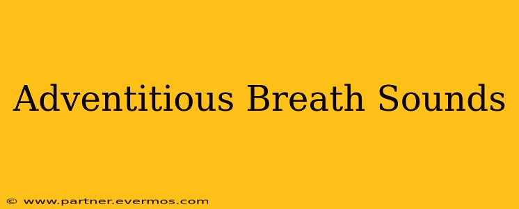 Adventitious Breath Sounds