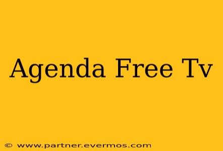 Agenda Free Tv