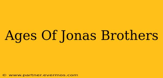 Ages Of Jonas Brothers