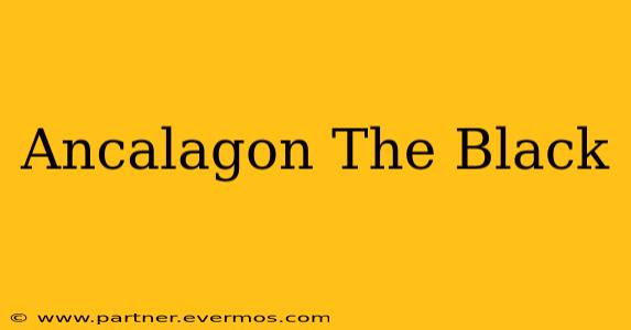 Ancalagon The Black
