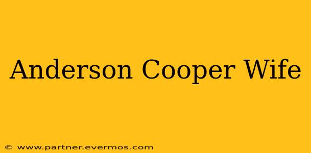 Anderson Cooper Wife