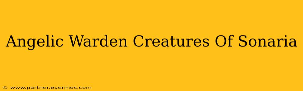 Angelic Warden Creatures Of Sonaria