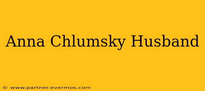 Anna Chlumsky Husband