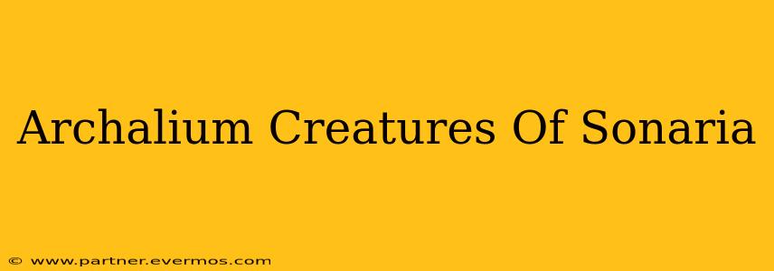 Archalium Creatures Of Sonaria