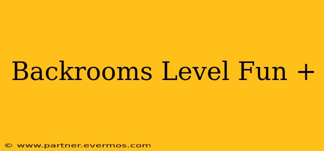 Backrooms Level Fun +