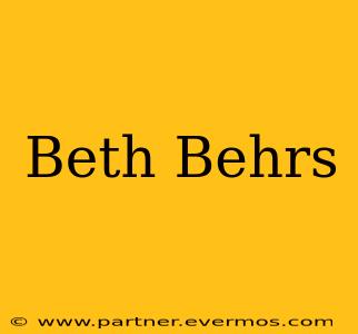 Beth Behrs