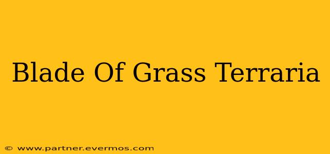 Blade Of Grass Terraria