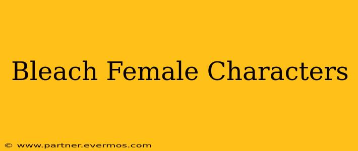 Bleach Female Characters