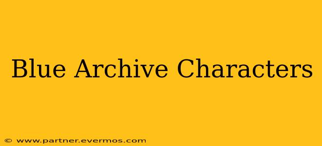 Blue Archive Characters