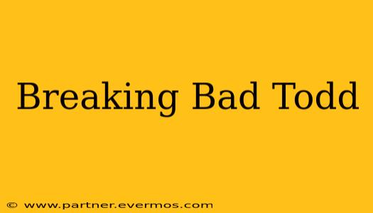 Breaking Bad Todd