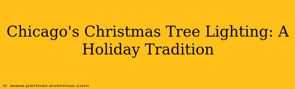 Chicago's Christmas Tree Lighting: A Holiday Tradition