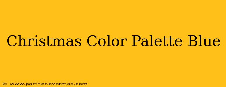 Christmas Color Palette Blue