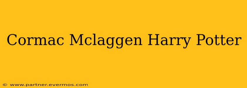 Cormac Mclaggen Harry Potter
