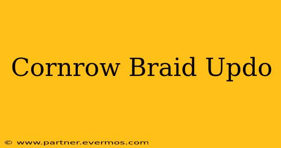 Cornrow Braid Updo