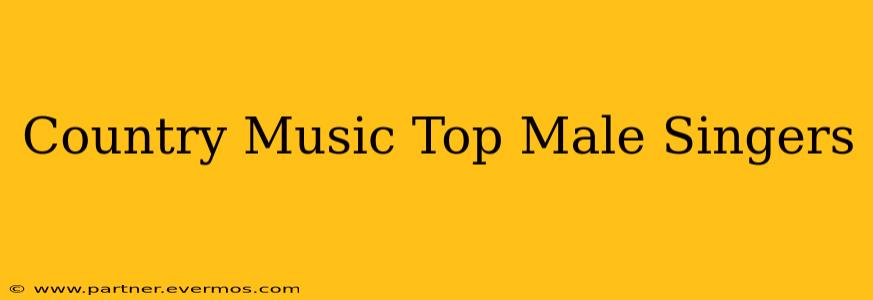 Country Music Top Male Singers