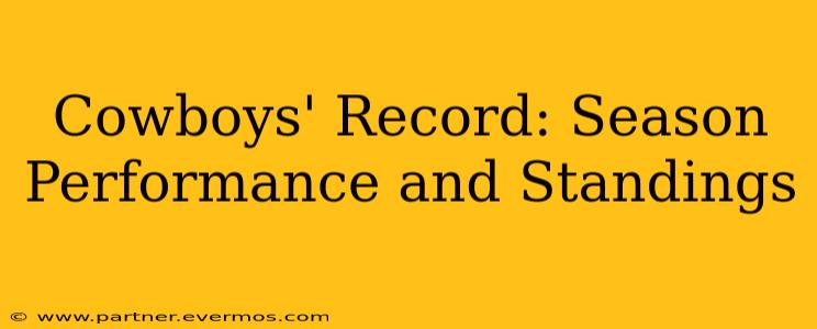 Cowboys' Record: Season Performance and Standings