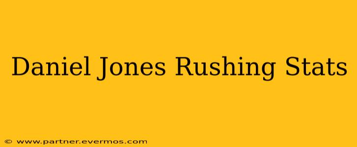 Daniel Jones Rushing Stats