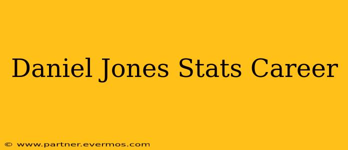 Daniel Jones Stats Career