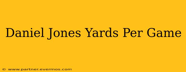 Daniel Jones Yards Per Game