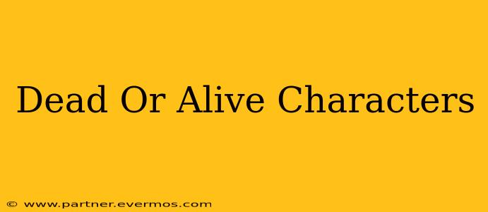 Dead Or Alive Characters