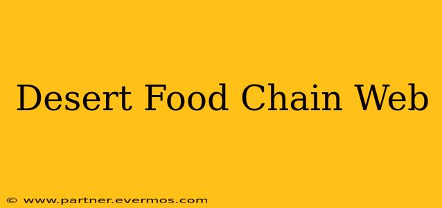 Desert Food Chain Web