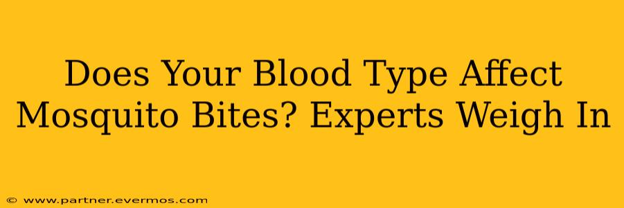 Does Your Blood Type Affect Mosquito Bites? Experts Weigh In