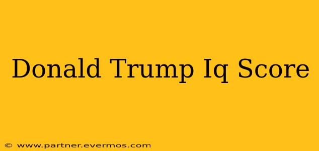 Donald Trump Iq Score