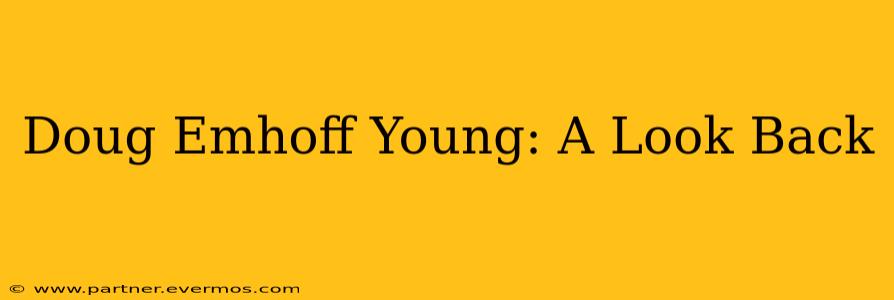 Doug Emhoff Young: A Look Back