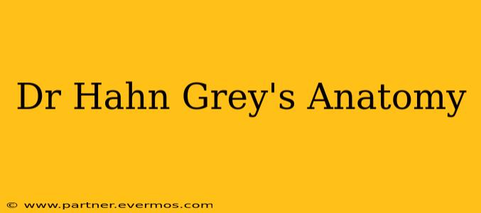 Dr Hahn Grey's Anatomy