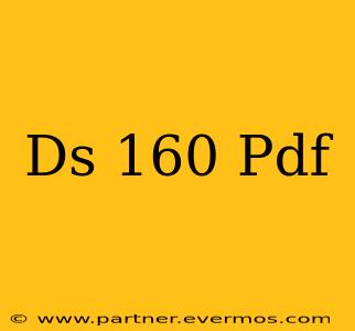 Ds 160 Pdf