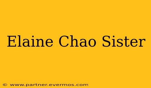 Elaine Chao Sister