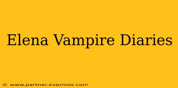 Elena Vampire Diaries