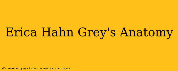 Erica Hahn Grey's Anatomy