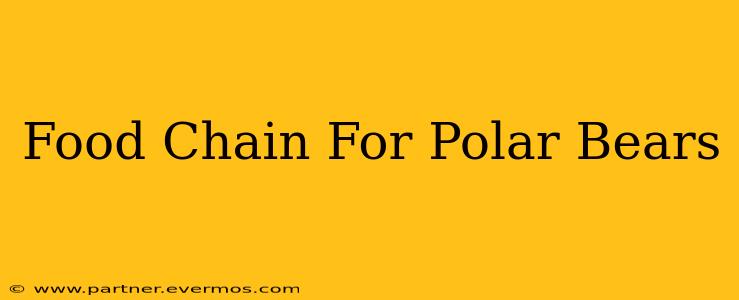 Food Chain For Polar Bears