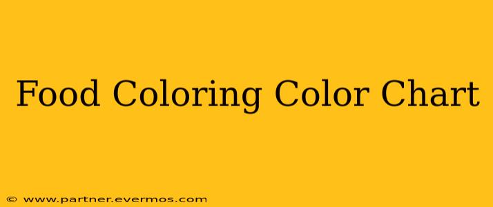Food Coloring Color Chart