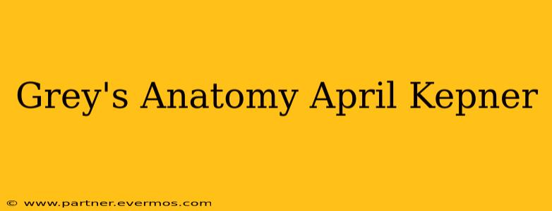 Grey's Anatomy April Kepner