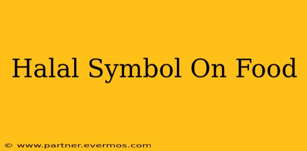 Halal Symbol On Food