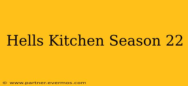 Hells Kitchen Season 22