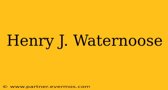 Henry J. Waternoose