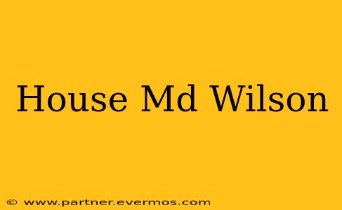 House Md Wilson