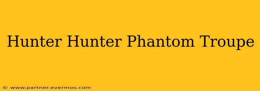 Hunter Hunter Phantom Troupe