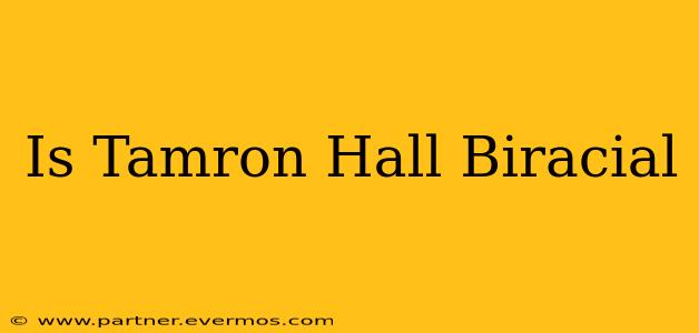 Is Tamron Hall Biracial