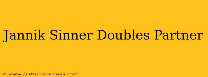 Jannik Sinner Doubles Partner