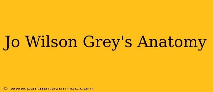 Jo Wilson Grey's Anatomy