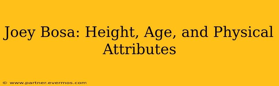 Joey Bosa: Height, Age, and Physical Attributes