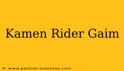Kamen Rider Gaim