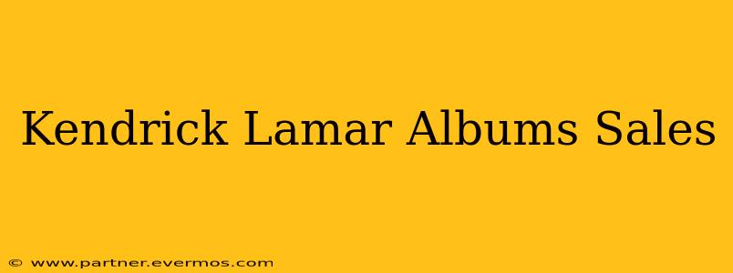Kendrick Lamar Albums Sales