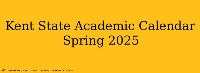 Kent State Academic Calendar Spring 2025